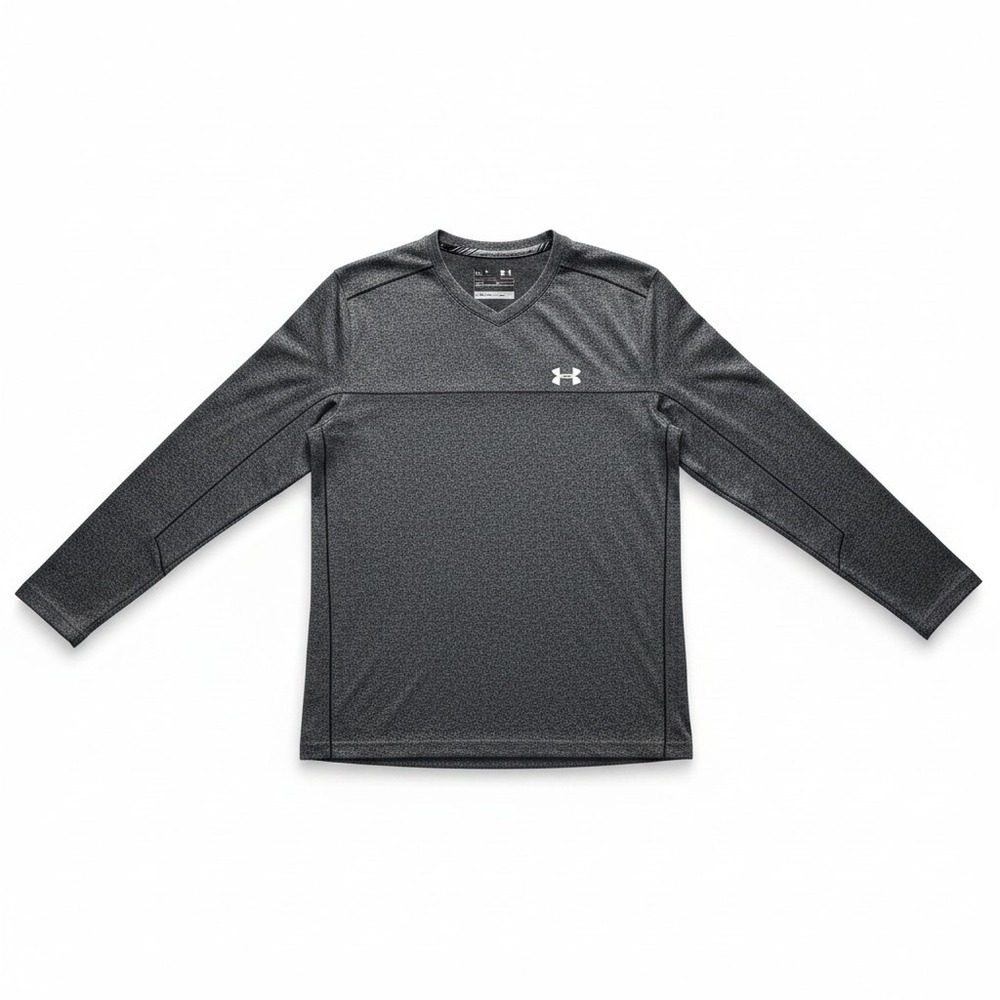 Under Armour Womens XL Gray Long Sleeve V-Neck Athleisure‎ Casual Shirt
